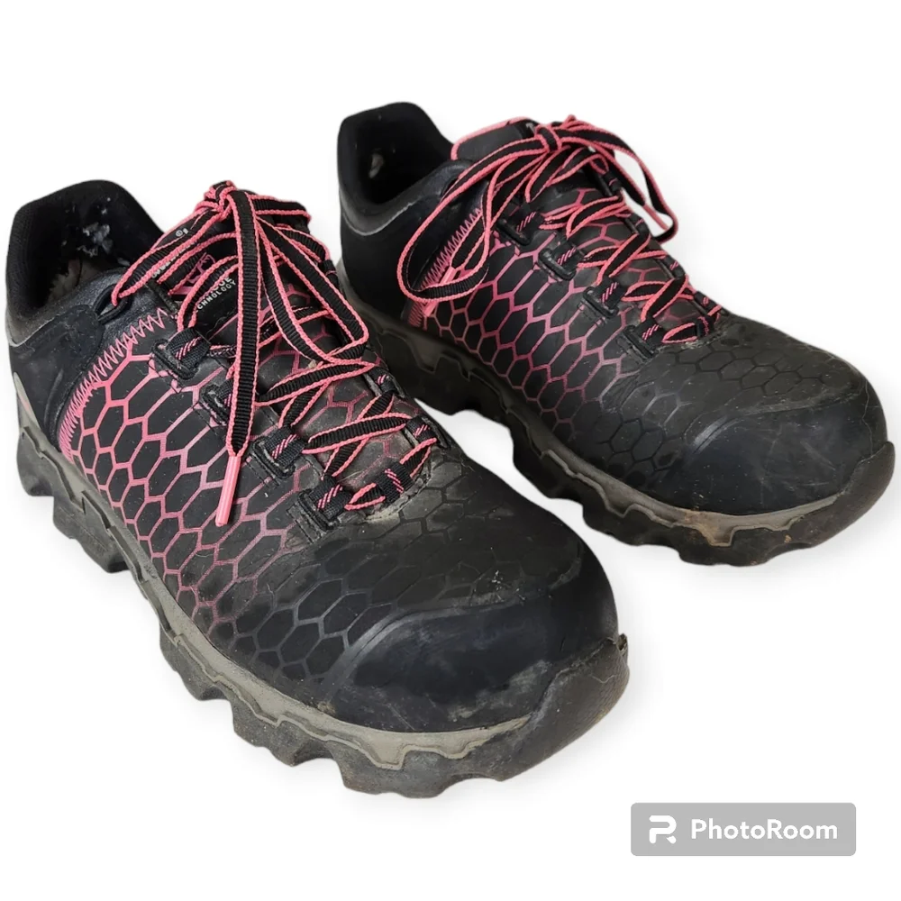 Women's Timberland PRO® Powertrain Sport Alloy Toe Work Sneaker size 8.5